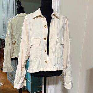 Vuori Cream Knit Jacket “The Rise, The Shine” Size M